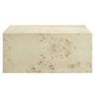 Modway Cosmos 36" Square Burl Wood Coffee Table