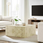 Modway Cosmos 36" Square Burl Wood Coffee Table