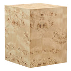 Modway Cosmos 16" Square Burl Wood Side Table  