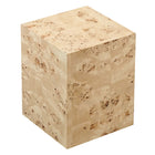 Modway Cosmos 16" Square Burl Wood Side Table