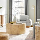 Modway Cosmos 35" Round Burl Wood Coffee Table