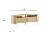 Modway Cadence 71" Curved TV Stand