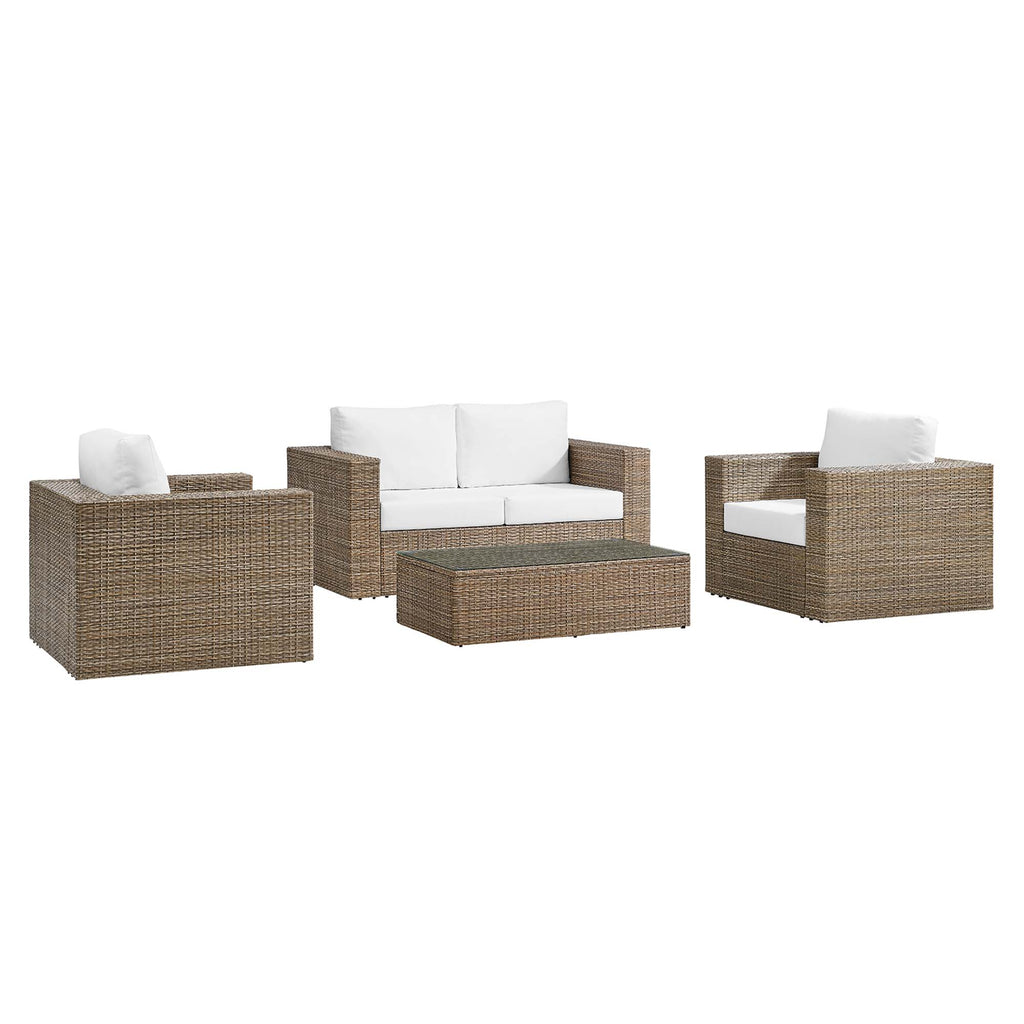 Modway Convene 4-Piece Outdoor Patio Furniture Set  