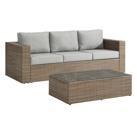 Modway Convene 2-Piece Outdoor Patio Furniture Set  