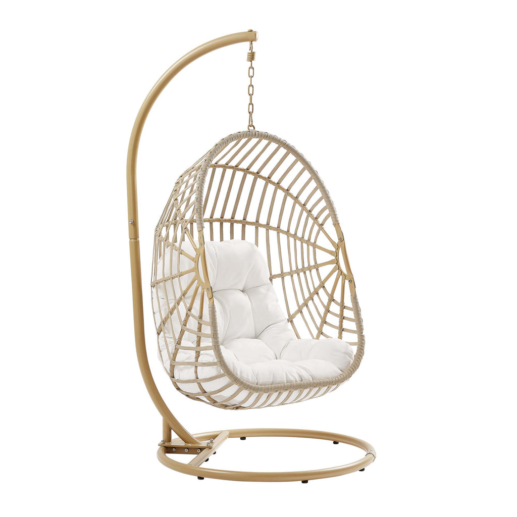 Modway Amalie Wicker Rattan Outdoor Patio Rattan Swing Chair  