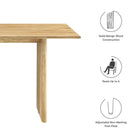 Modway Amistad 60" Wood Dining Table