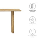 Modway Amistad 46" Wood Bench