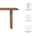 Modway Amistad 46" Wood Bench