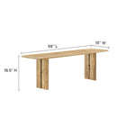 Modway Amistad 58" Wood Bench
