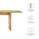 Modway Amistad 72" Wood Bench
