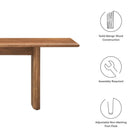 Modway Amistad 72" Wood Bench
