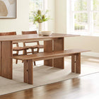 Modway Amistad 72" Wood Bench