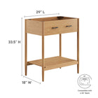 Modway Zaire 30" Bathroom Vanity Cabinet (Sink Basin Not Included)