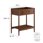 Modway Zaire 30" Bathroom Vanity Cabinet (Sink Basin Not Included)