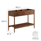 Modway Zaire 48" Double Sink Compatible Bathroom Vanity Cabinet (Sink Basin Not Included)
