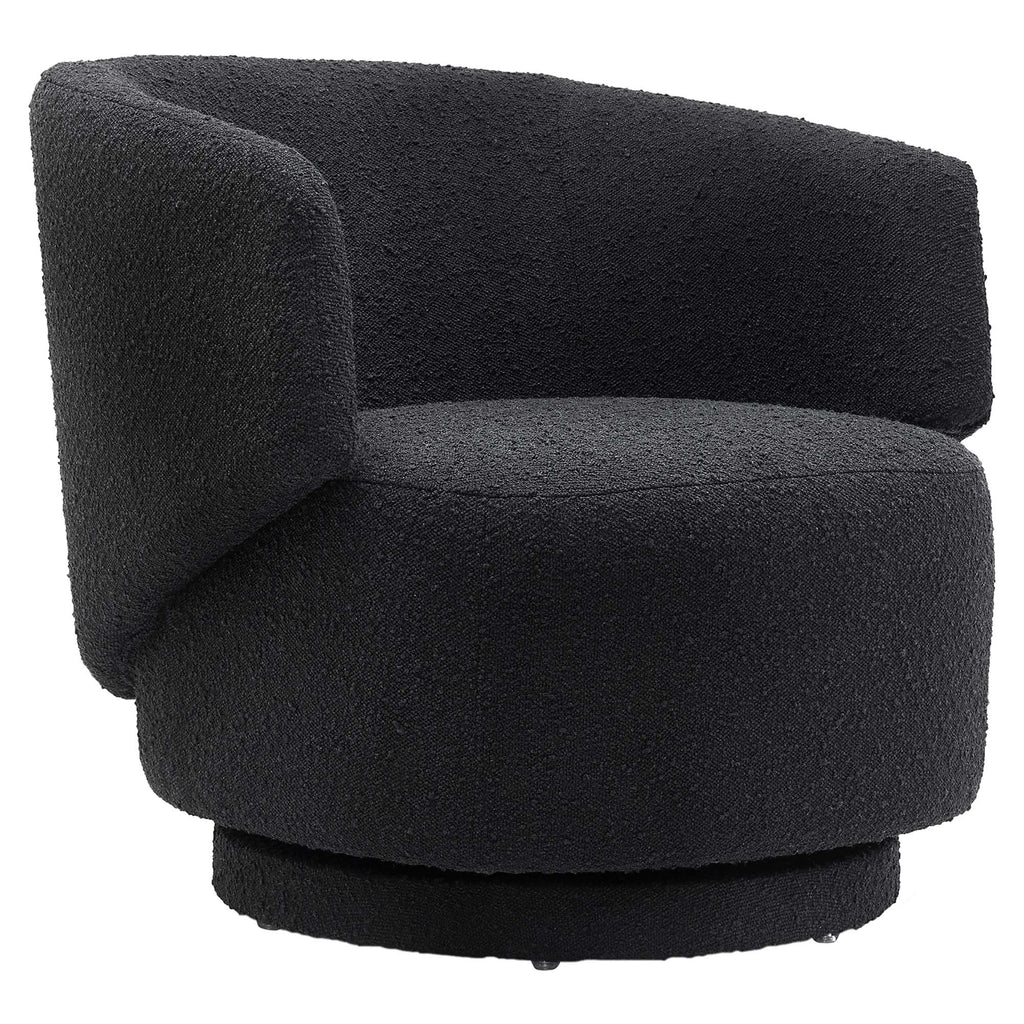 Modway Celestia Boucle Fabric Swivel Chair  