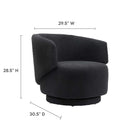 Modway Celestia Boucle Fabric Swivel Chair