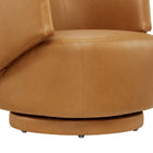 Modway Celestia Vegan Leather Fabric and Wood Swivel Chair