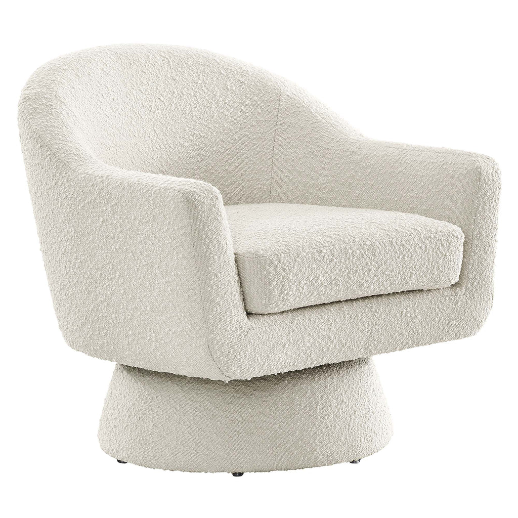 Modway Astral Boucle Fabric Swivel Chair  