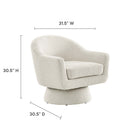 Modway Astral Boucle Fabric Swivel Chair