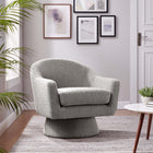 Modway Astral Boucle Fabric Swivel Chair