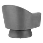 Modway Astral Performance Velvet Fabric and Wood Swivel Chair