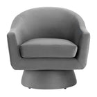Modway Astral Performance Velvet Fabric and Wood Swivel Chair