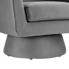 Modway Astral Performance Velvet Fabric and Wood Swivel Chair