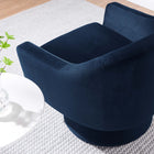 Modway Astral Performance Velvet Fabric and Wood Swivel Chair