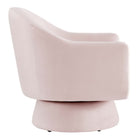 Modway Astral Performance Velvet Fabric and Wood Swivel Chair