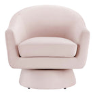 Modway Astral Performance Velvet Fabric and Wood Swivel Chair