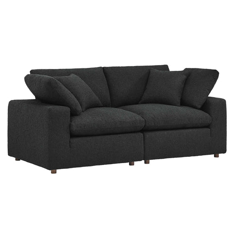 Modway Commix Down Filled Overstuffed Boucle Fabric Loveseat  