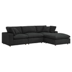 Modway Commix 4-Piece Down Filled Overstuffed Boucle Fabric Sectional Sofa  