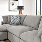 Modway Commix 4-Piece Down Filled Overstuffed Boucle Fabric Sectional Sofa