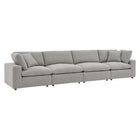 Modway Commix Down Filled Overstuffed Boucle Fabric 4-Seater Sofa  