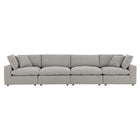 Modway Commix Down Filled Overstuffed Boucle Fabric 4-Seater Sofa