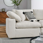 Modway Commix 5-Piece Down Filled Overstuffed Boucle Sectional Sofa