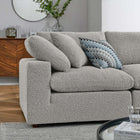 Modway Commix 5-Piece Down Filled Overstuffed Boucle Sectional Sofa