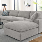 Modway Commix 7-Piece Down Filled Overstuffed Boucle Sectional Sofa