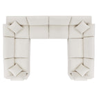 Modway Commix 8-Piece Down Filled Overstuffed Boucle Fabric Sectional Sofa