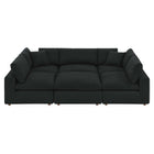 Modway Commix 6-Piece Down Filled Overstuffed Boucle Fabric Sectional Sofa EEI-6372