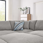Modway Commix 6-Piece Down Filled Overstuffed Boucle Fabric Sectional Sofa EEI-6372