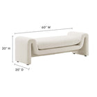 Modway Waverly Boucle Fabric Bench