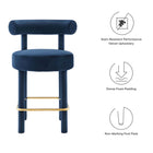 Modway Toulouse Performance Velvet Counter Stool