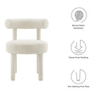Modway Toulouse Boucle Fabric Dining Chair