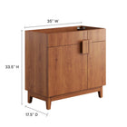 Modway Miles 36" Bathroom Vanity Cabinet (Sink Basin Not Included)