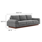 Modway Oasis Upholstered Fabric Sofa