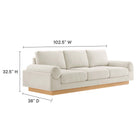 Modway Oasis Upholstered Fabric Sofa