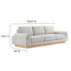 Modway Oasis Upholstered Fabric Sofa