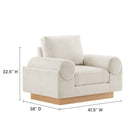 Modway Oasis Upholstered Fabric Armchair
